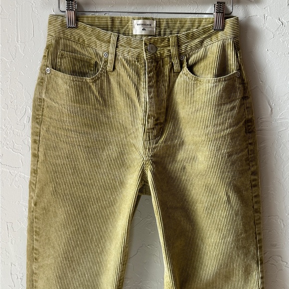 Quiksilver Corduroy High Rise Pants Slim Fit Taper 25 - Picture 3 of 9